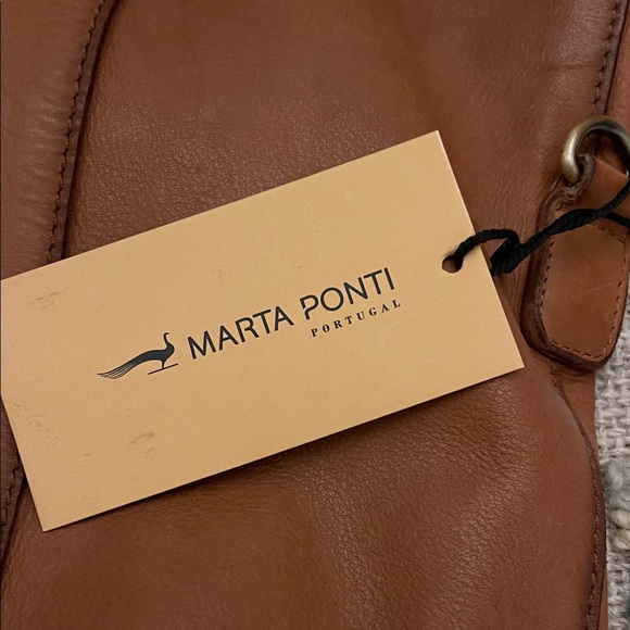 Marta Ponti Brown Leather Tote Bag - Picture 5 of 7